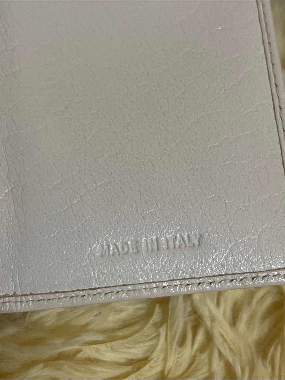 Authentic Vintage Prada Bianco Leather Flap Wallet with Silver Hardware - Picture 13 of 17